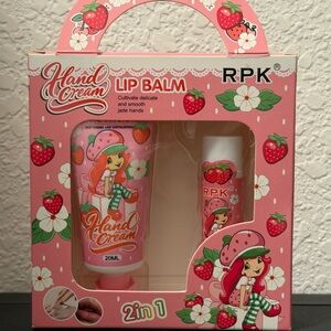 RPK Strawberry Hand Cream & Lip Balm 2-in-1 Set